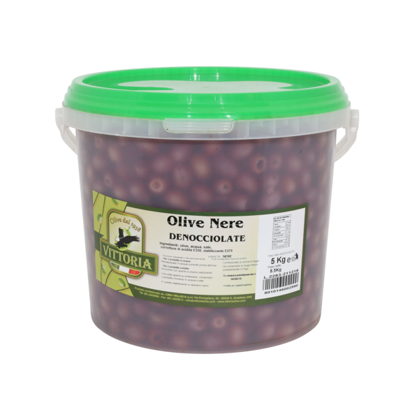 Olive Nere Denocciolate Calamata VITTORIA 5 KG Acquista su itjust.eu